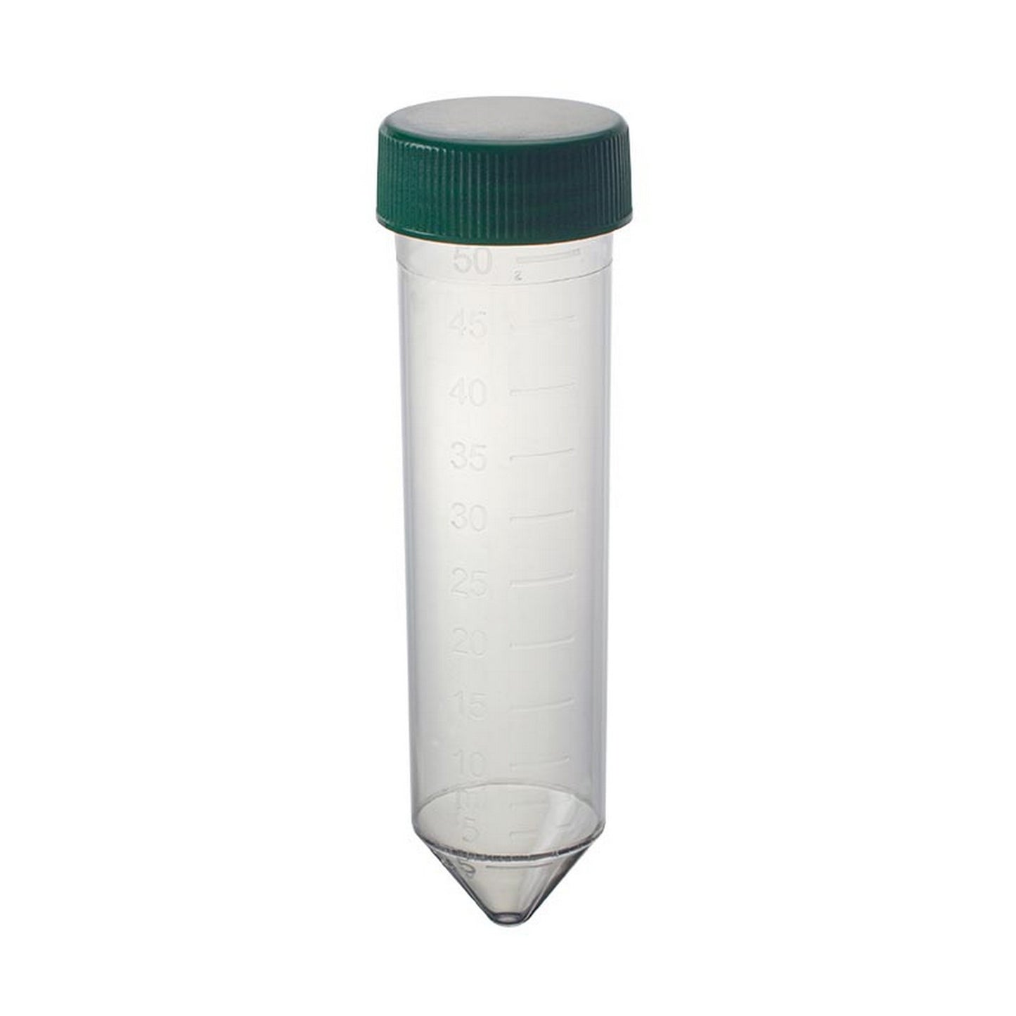 Centrifuge Tubes 50 ml, Made of Polypropylene, Sterile, Green Cap, Bag of 25