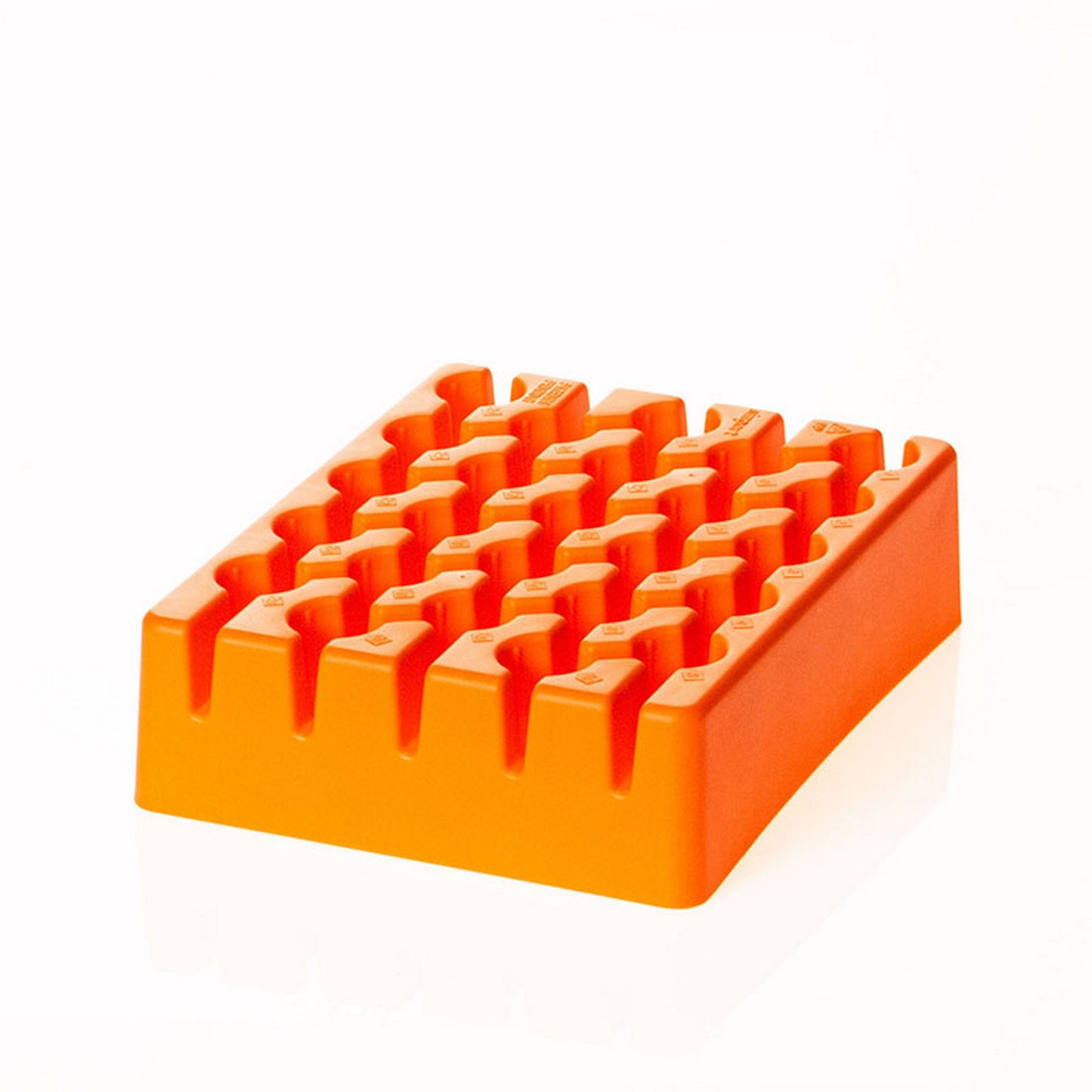 Reusable Racks for 5 and 50 ml Conical Tubes, 25 places, Orange, for 5 ml Conical Tubes