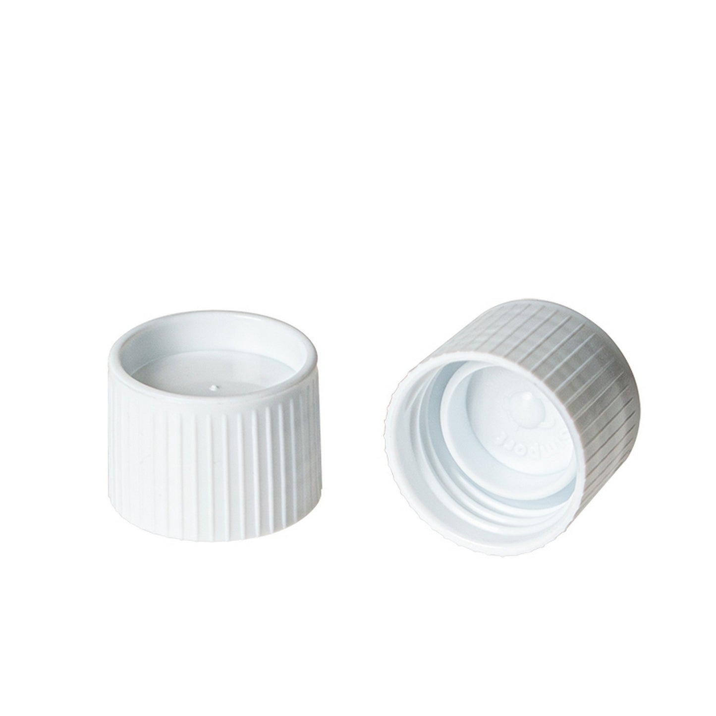 Screw Cap, for 10 mL Transport Tubes, with Sealing Lip, White PE, Non-Sterile