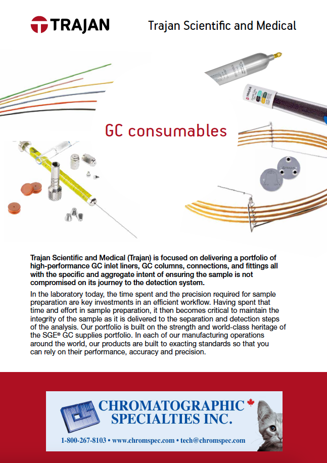 Trajan Scientific and Medical GC Consumables