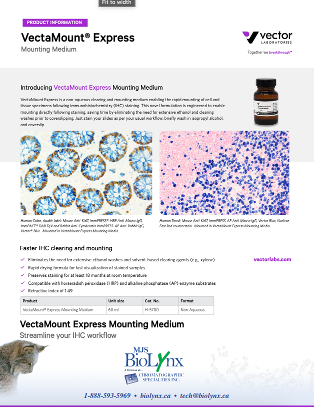 VectaMount Express Brochure (with Substrate Compatibility Chart)
