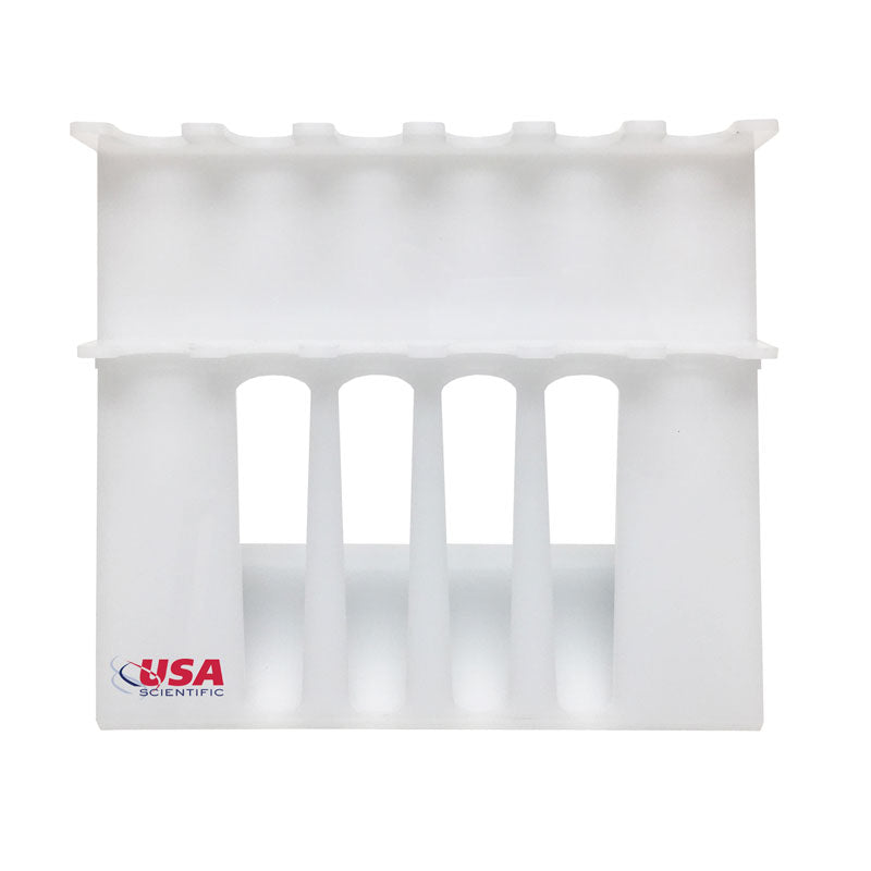 White Acrylic Stand for 6 Pipettes, Including 4 Multi-Channel Positions