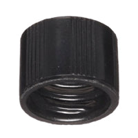 Cap, 18-400, Black Phenolic, with White Rubber Liner