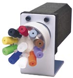 Valve, Cheminert, 8 Position, Dead-end path, Microelectric Actuator, 1/4-28 x 0.75mm (0.030"), 75C/250PSI liq, PPS/E2