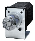 Valve, Cheminert, 4 Position, stream selector, High Speed universal Actuator, RS-232, 1/4-28, 1/8" x 1.50mm (0.060) Ports, 75°C/250PSI liq/100PSI gas, PPS/E2