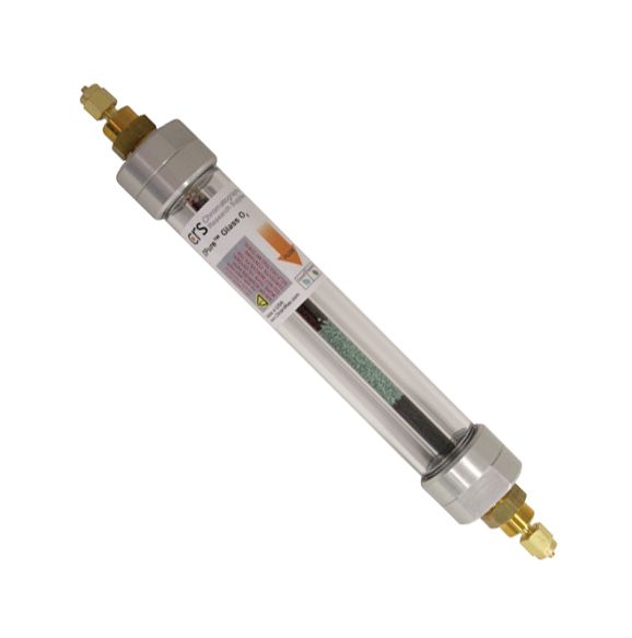 ZPure Glass O2 Filter, 1/8" Brass Quick Connect Fittings