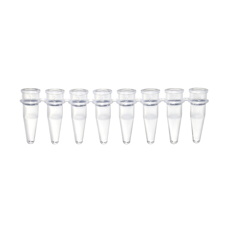 0.2 mL Tempassure PCR 8-Tube Strips without Caps, Natural. 125 Strips of Tubes Per Pack.