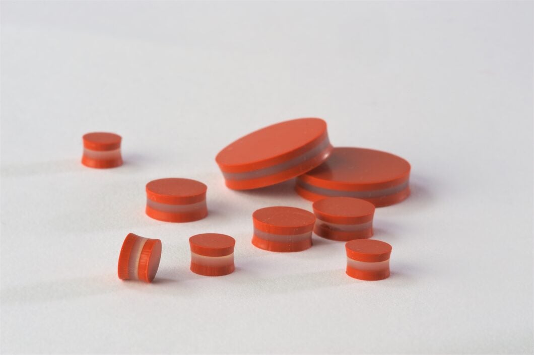 Septa, 3-Layer, 5 mm, 150 Mil Silicone Rubber