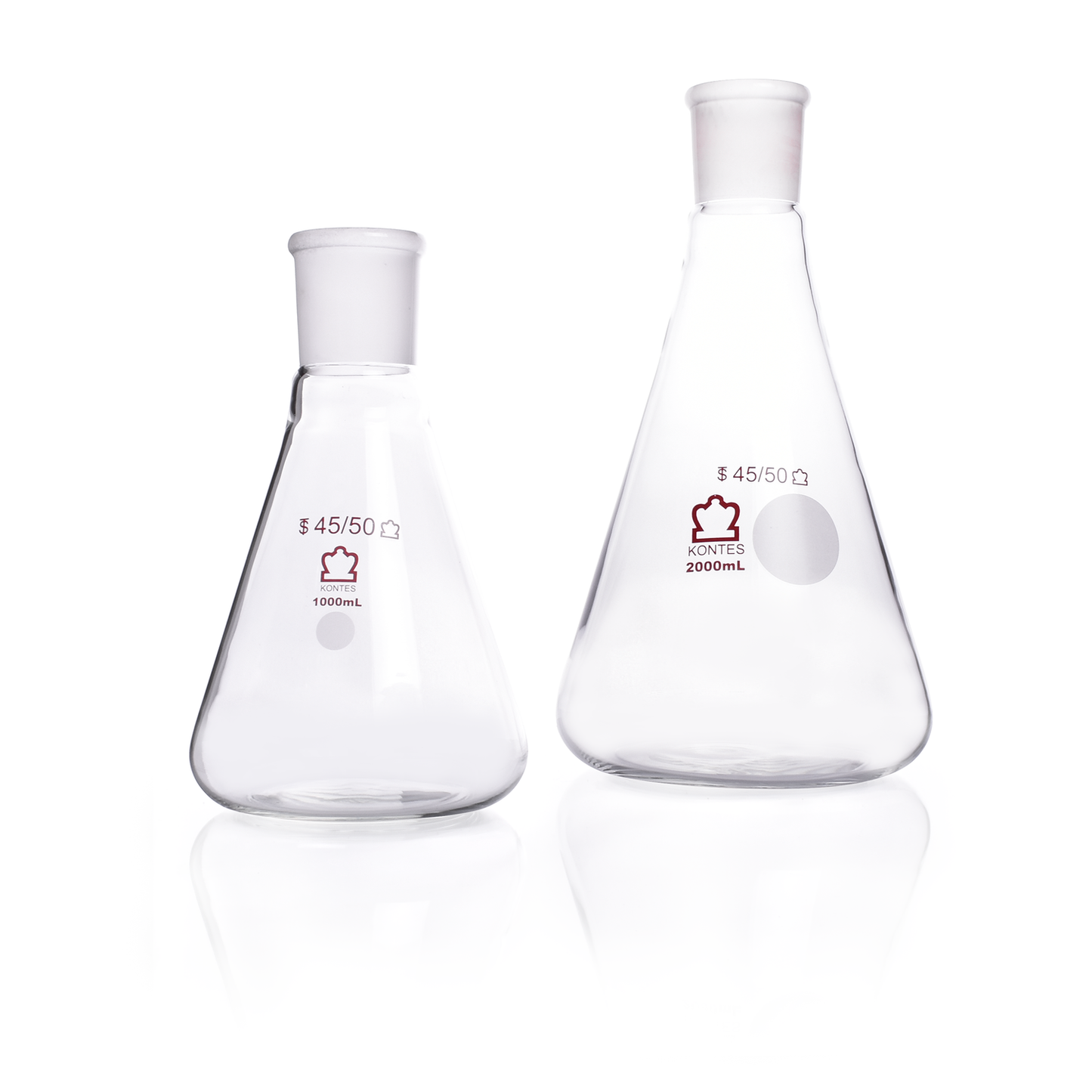 KIMBLE® KONTES® Jointed Narrow Mouth Erlenmeyer Flask, 45/50, 6000 mL, 1/pk