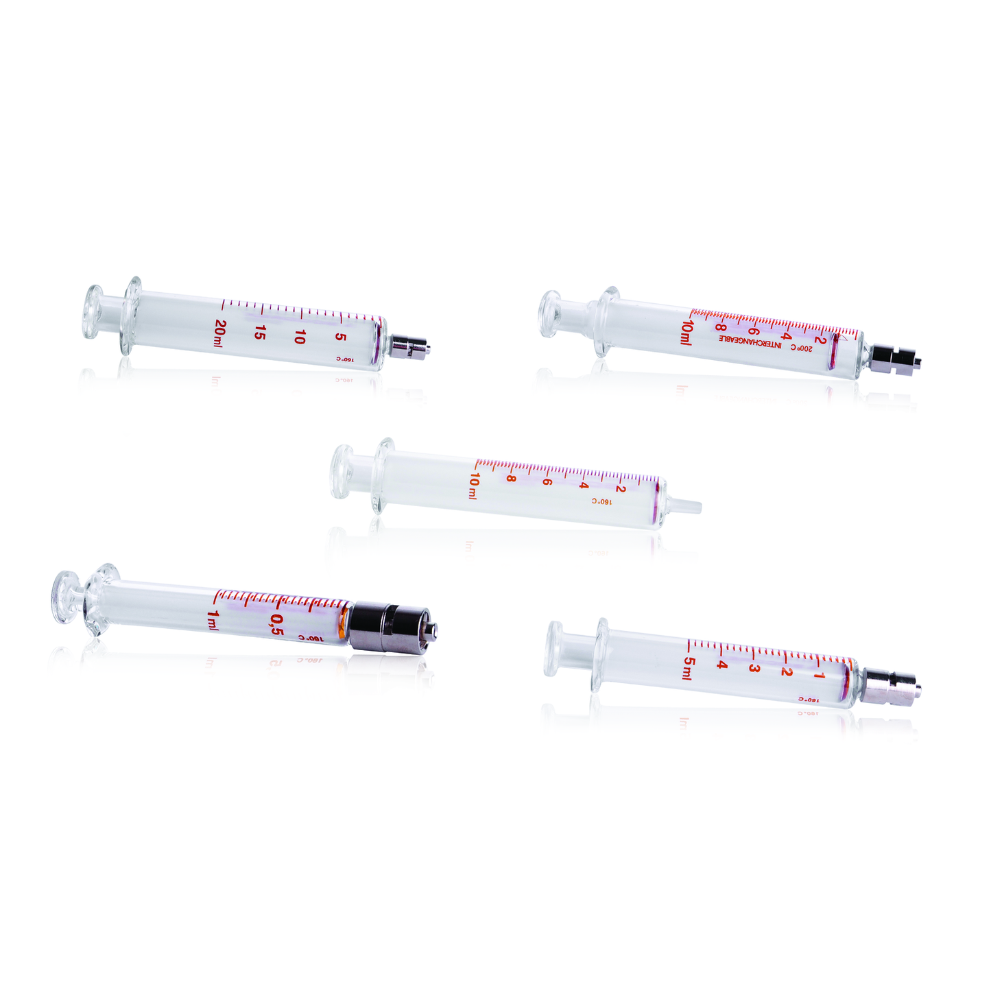SOCOREX® DOSYS™ All-Glass Syringe, Metal Luer Lock Nozzle, 10 - 100 mL