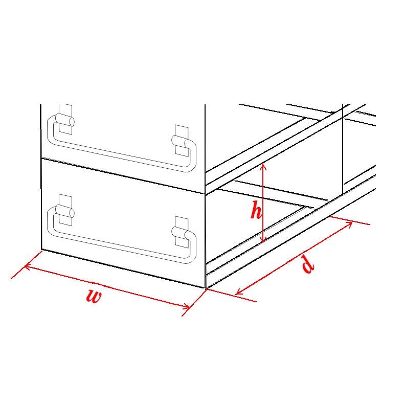 Drawer Freezer Rack for SBS formatted boxes, 3x3 configuration