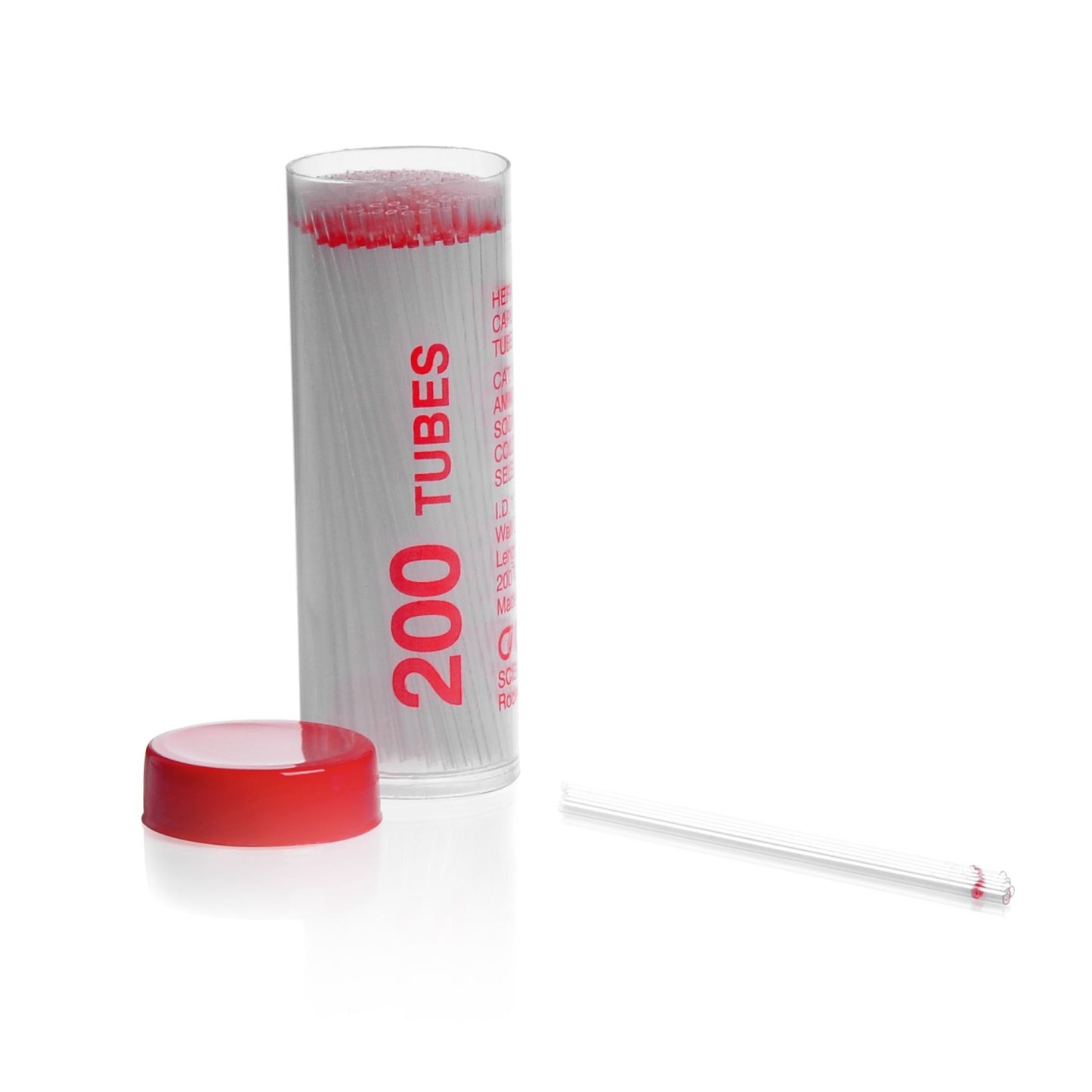 KIMBLE® Micro-Hematocrit Capillary Tube, Heparinized, 1.1 x 75 mm, 1200/pk