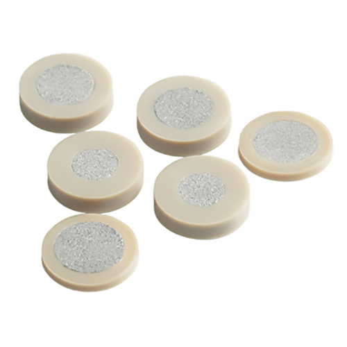 Frit, PEEK-Encased Stainless Steel, 0.5 µm, 1/4" Diam. x 0.062" Thick, 5/pk