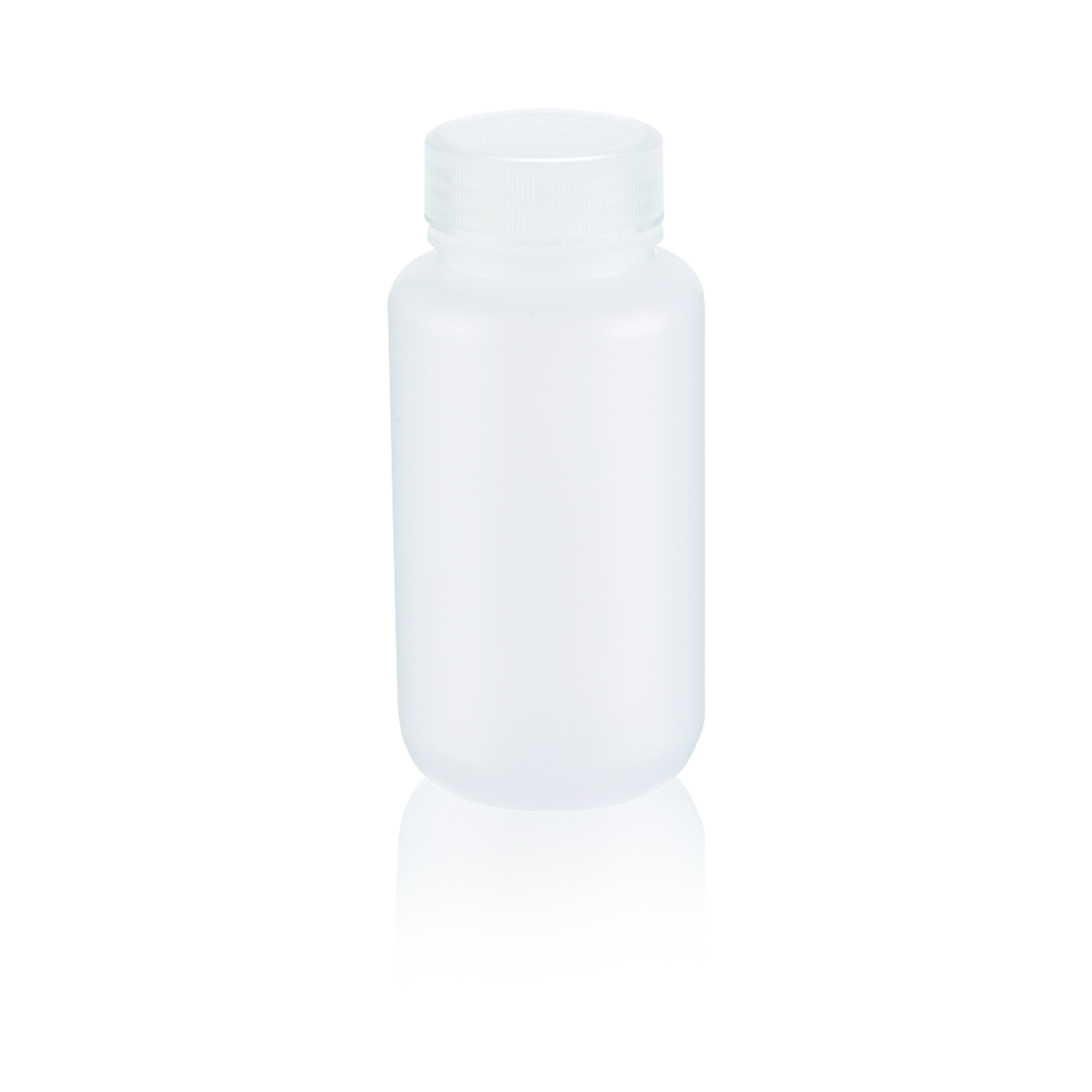 Bottle, Leak Resistant, 250mL, Wide Mouth, Natural PP,43-410 Cap