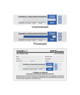 STEAMPlus™ Sterilization Integrator, 121°C-135°C, 100/pk