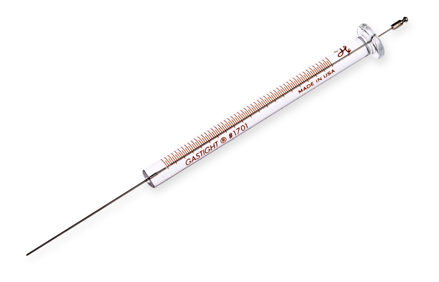 10 µL, Model 1701 N Agilent Syringe, Cemented Needle, 23s ga, 1.71 in, Point Style AS