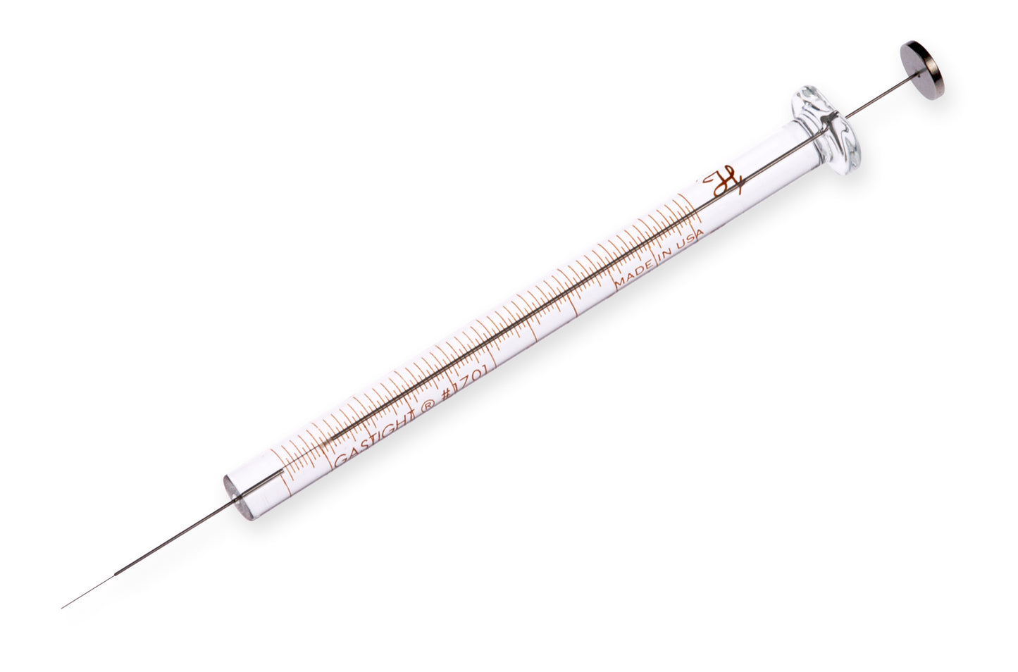 10 µL, Model 1701 N Gel Loading Syringe, Cemented Needle, 0.2 mm, 1 in, Point Style 3