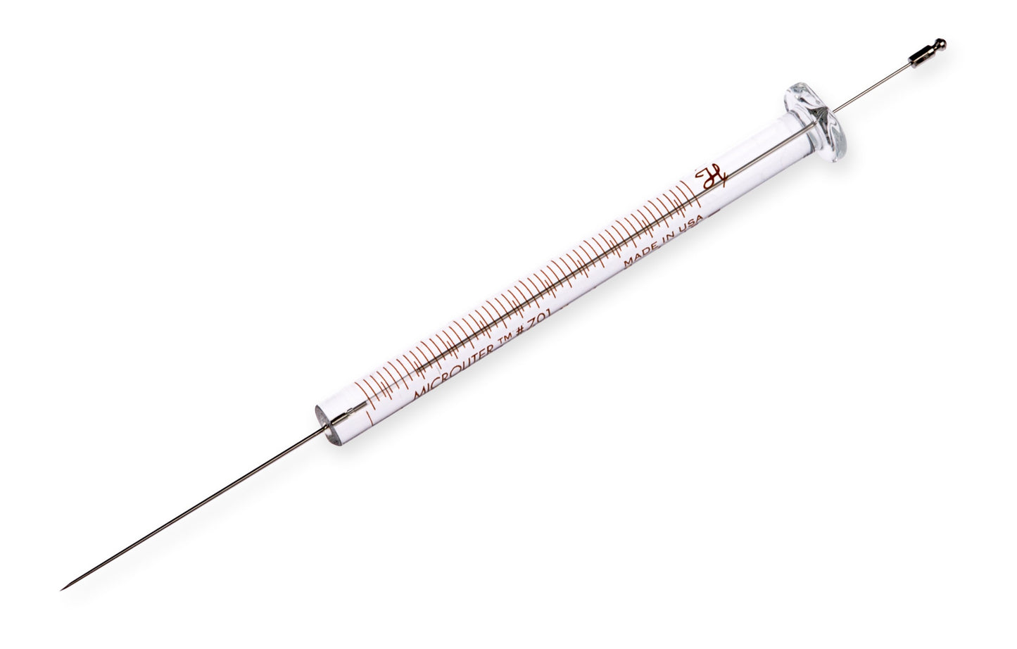 10 µL, Model 701 N Agilent Syringe, Cemented Needle, 23s ga, 1.71 in, Point Style 2