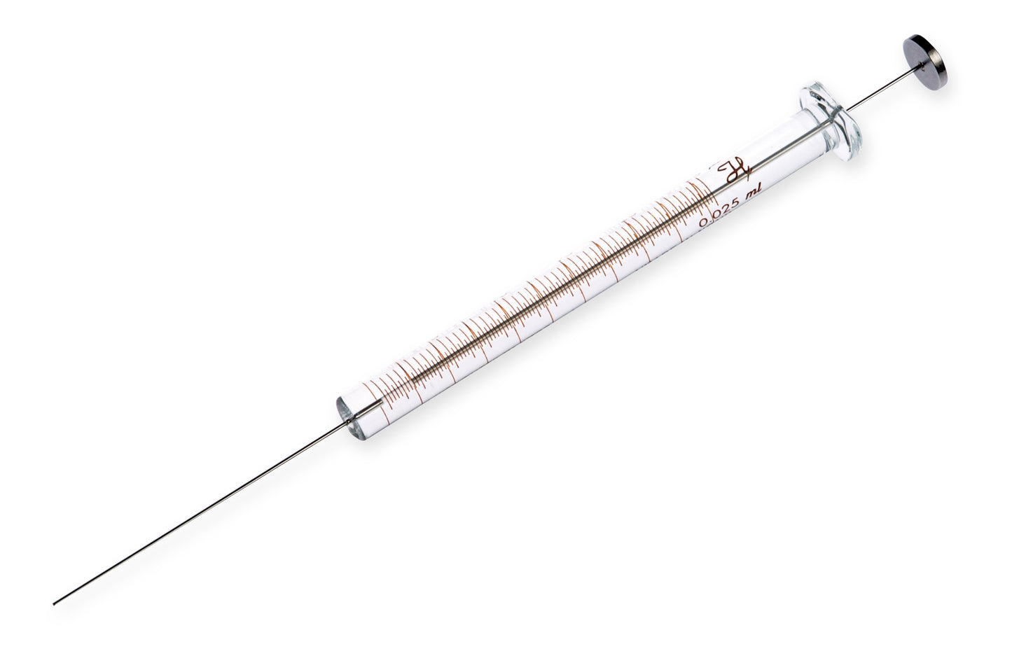 25 µL Microliter Syringe Model 702 N, Cemented Needle, 22s gauge, 2 in, Point Style 3