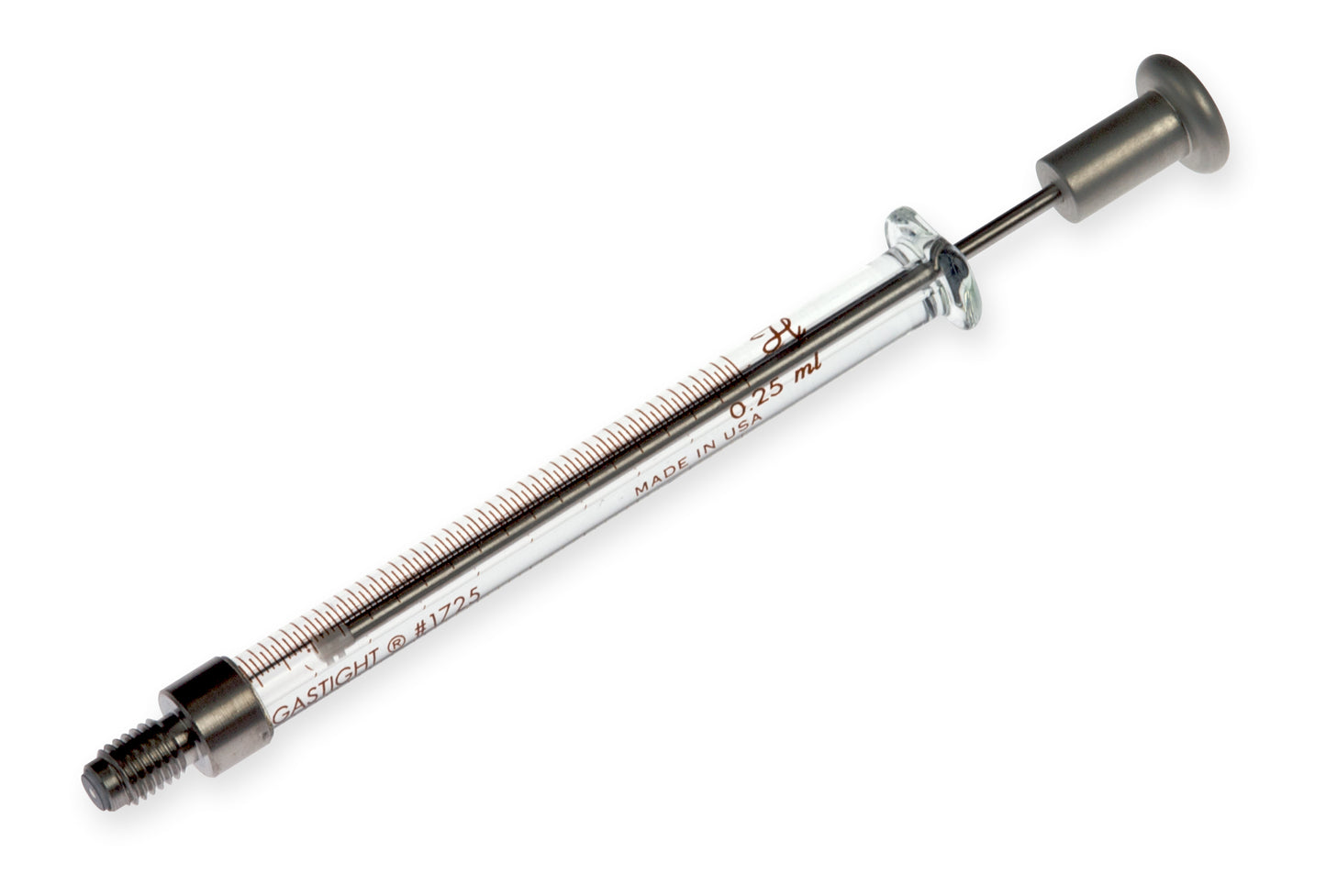 250 µL, Model 1725 CX Syringe, 1/4-28 Threads