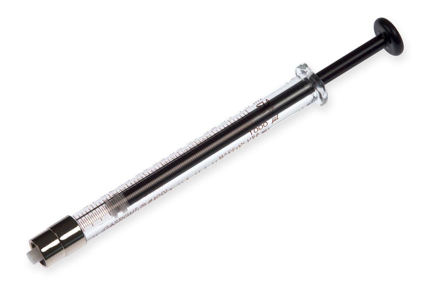 1 mL Gastight Syringe Model 1001 TLL, PTFE Luer Lock, Needle Sold Separately