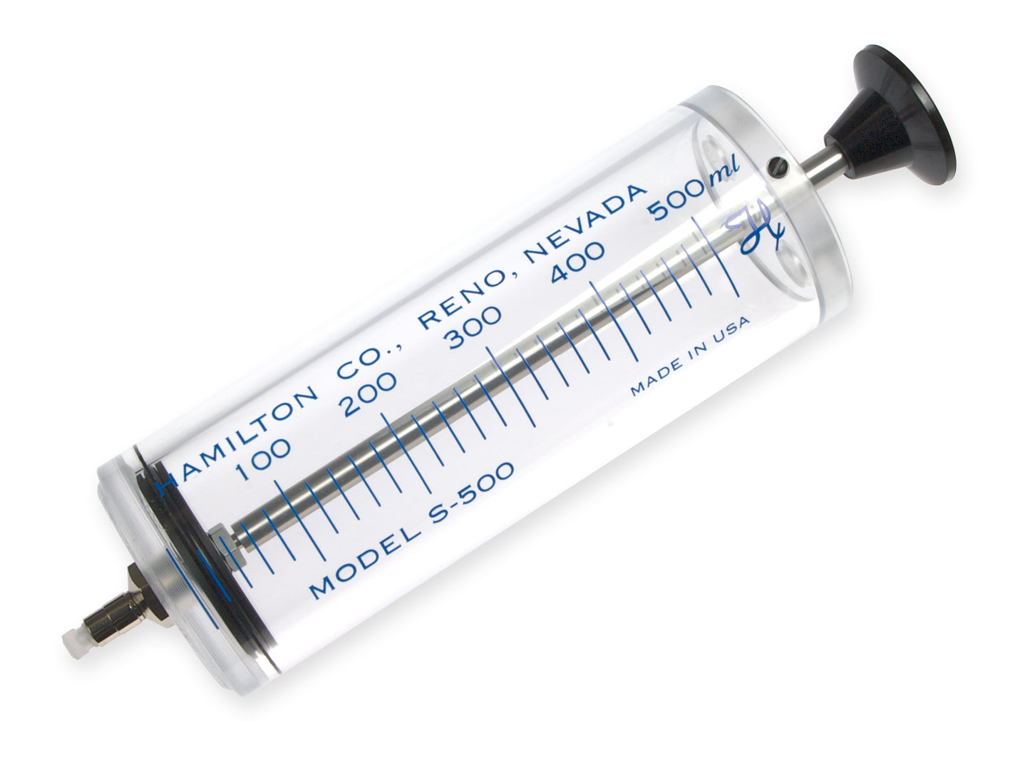 500 mL Super Syringe Model S0500 TLL, PTFE Luer Lock, Needle Sold Separately