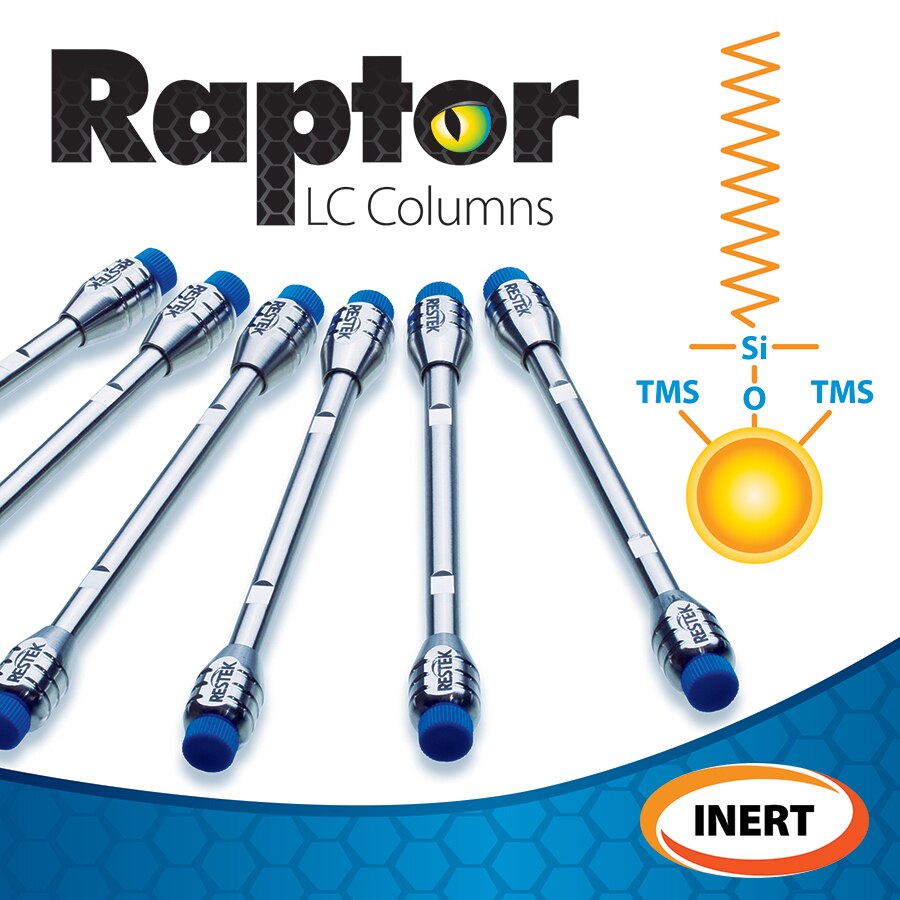Raptor Inert C18, 2.7 µm, 50 x 3.0 mm HPLC Column