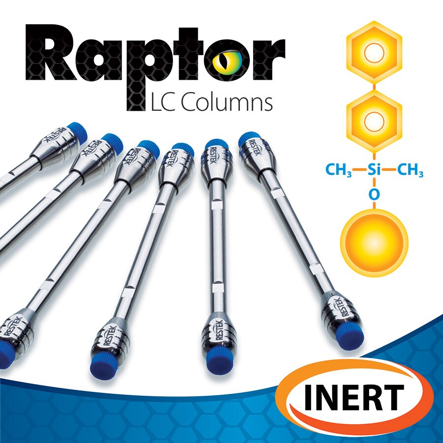 Raptor Inert Biphenyl, 1.8 µm, 150 x 2.1 mm HPLC Column