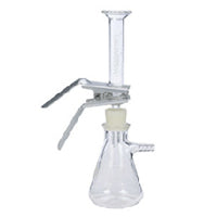 Filtration Assembly, 47 mm, with 40-60 µm Fritted Glass Support Base, 300 mL, Graduated Funnel, Anodized Aluminum Clamp & No. 8 Silicone Stopper