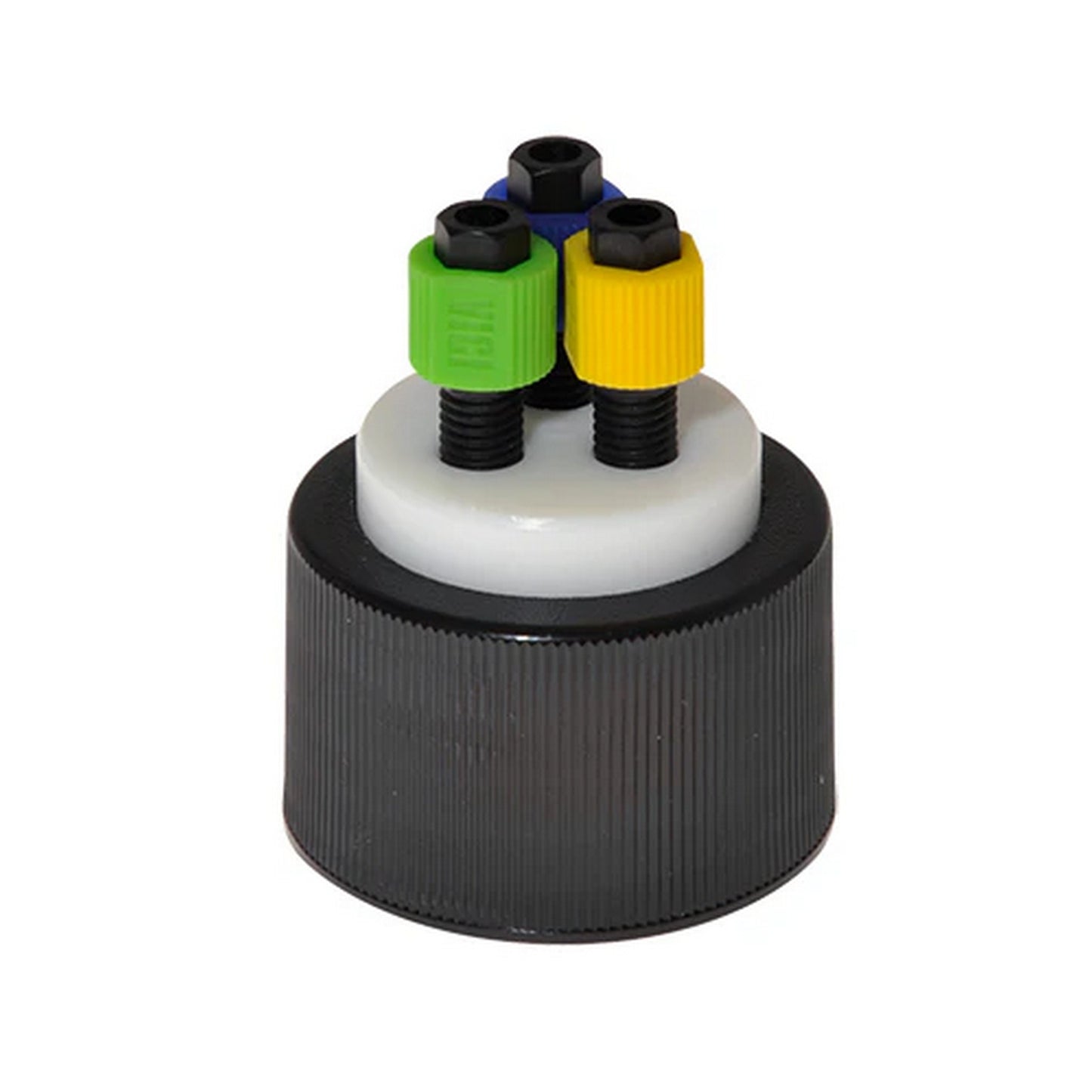 Cap, GL38, 3 Ports, Includes Nuts and Ferrules