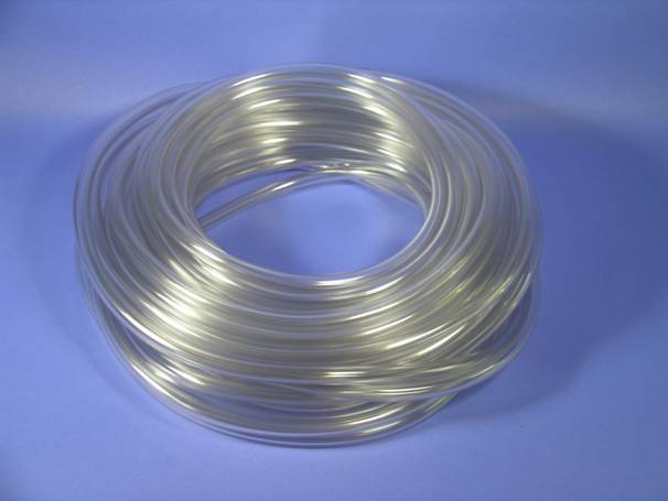 Vinyl Tubing, Laboratory Grade, 1/8" ID x 1/4" OD x 1/16" Wall, 100 ft