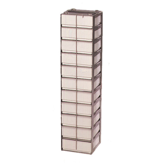 11-Place (1 Long x 11 High) Chest Freezer Rack For 2 In H Boxes, 5 1/2 In L x 5 5/8 In W x 24 3/16 In H, Stainless Steel