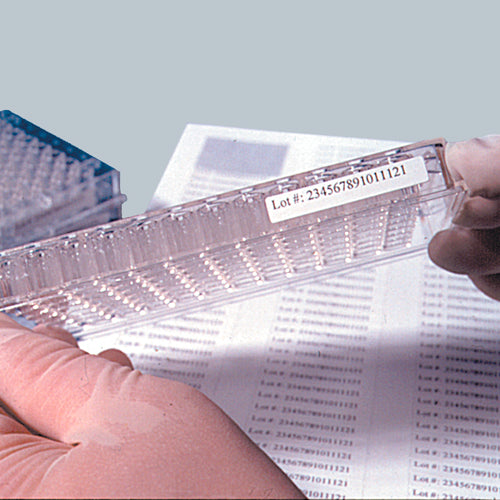 Sidewall Cryo-Tags, White Labels For Multiple Well Plates, 1.5 Inch L x 0.25 Inch W, 156/Sheet, 3120/Box