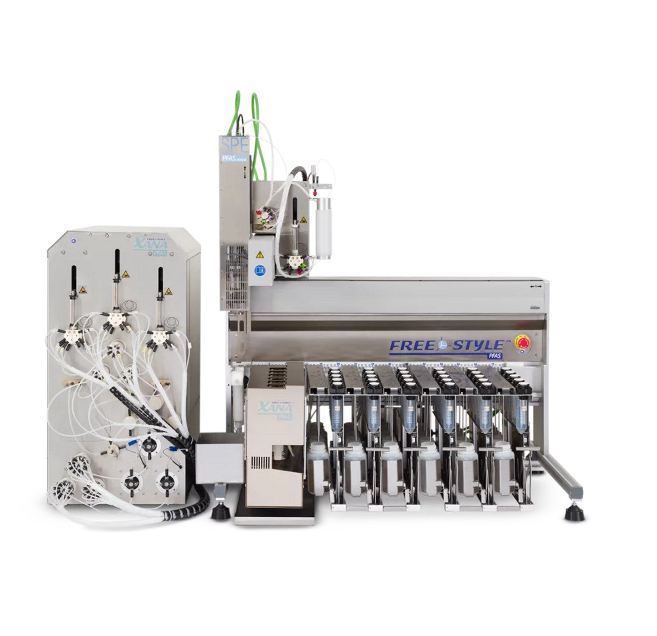 FREESTYLE XANA-PFAS TableTop, for 250 mL NALGENE Bottles, BASIC-system with SPE- and XANA-module and racks for up to 30 samples in sequence