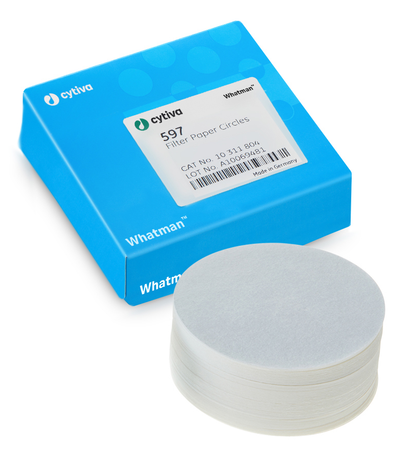 Whatman Grade 597 Qualitative Filter Paper Standard Grade, circles, 185 mm, 100/pk