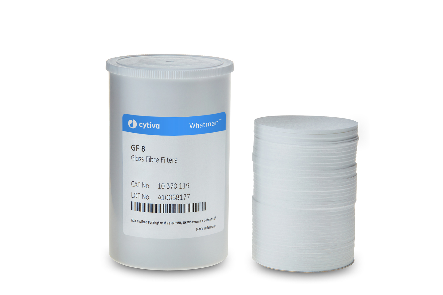 Whatman Grade GF 8 Coarse Particle Filter with Binder, Grade GF 8 circles, 90 mm, 100/pk