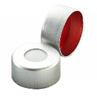 Seal, Open Top, 11 mm, Natural, Aluminum, with PTFE/Silicone Septum