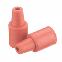 Stopper, 11 mm, Sleeve Style, Natural Red Rubber, For Mouth 5 mm ID x 11 mm OD
