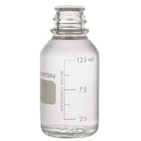 Bottle, Media Lab, 500 mL, 88 x 188 mm, Graduated, Clear Glass, without Cap