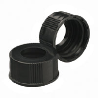 Screw Cap, Open Top, 24-400 Black Phenolic