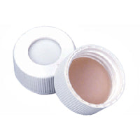 Cap, Open Top, 24-400 with Liner, PP,White, Teflon/Silicone, 0.060