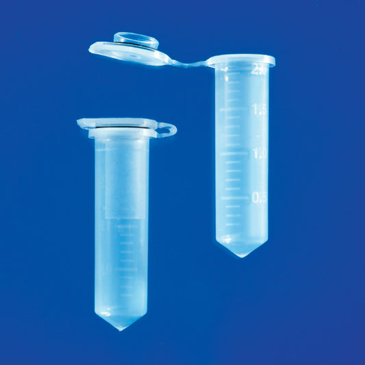 2.0 mL Snap Seal Polypropylene Microcentrifuge Tube, Graduated, with Epr O-Ring, 100/Bag