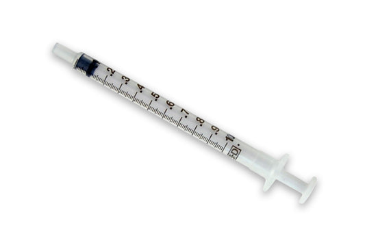 BD Luer Slip Syringe, 1 mL, Centric, Bulk, Unsterile, 200/pk