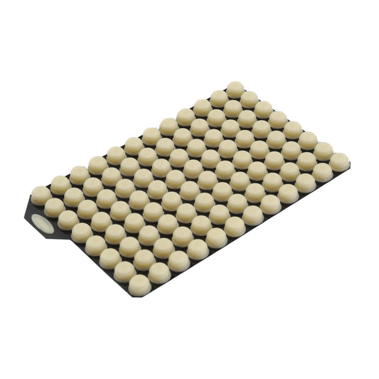 Micronic TPE Push Cap Capcluster-96, Natural (Beige), 96 Caps/Mat, 10 Mats/Pack (960 Caps)