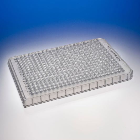TempPlate® Polypropylene 384-Well PCR Plate, A24 and P24 Notches, Natural, 10/Pack