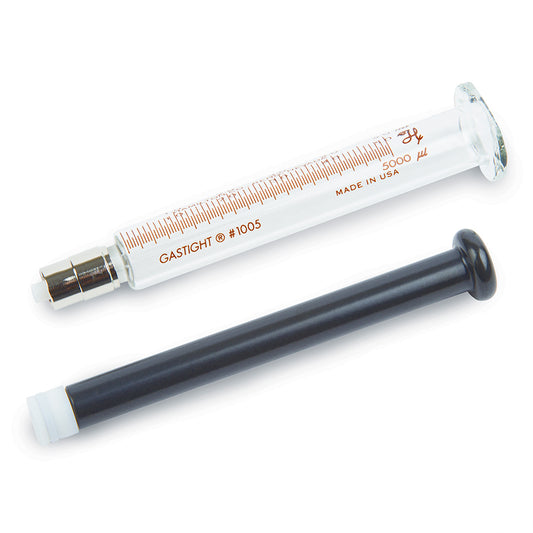 Syringe, Hamilton 1005 (5mL/TLL/without slots), PTFE Tip, Gas-Tight