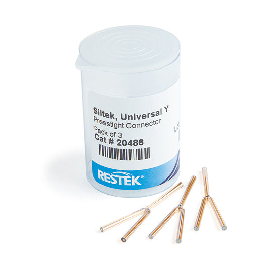 Connector, Press-Tight Universal Y, Siltek Deactivated, 3/pk