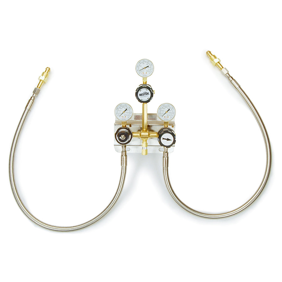 Brass Automatic Switchover System with Line Regulator for use with H2, P5 (CGA 350)