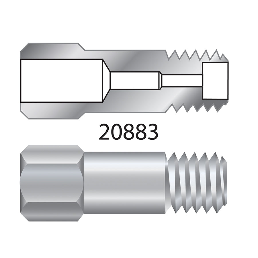 Capillary Nut, SS, For Agilent GCs (For use with standard 1/16" ferrules) and Thermo TRACE 1300/1310, 2/pk