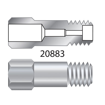 Capillary Nut, SS, For Agilent GCs (For use with standard 1/16" ferrules) and Thermo TRACE 1300/1310, 2/pk
